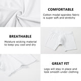 Alpine Swiss Mens Boxer Briefs 3 Pack Underwear Breathable Comfortable Trunks – White