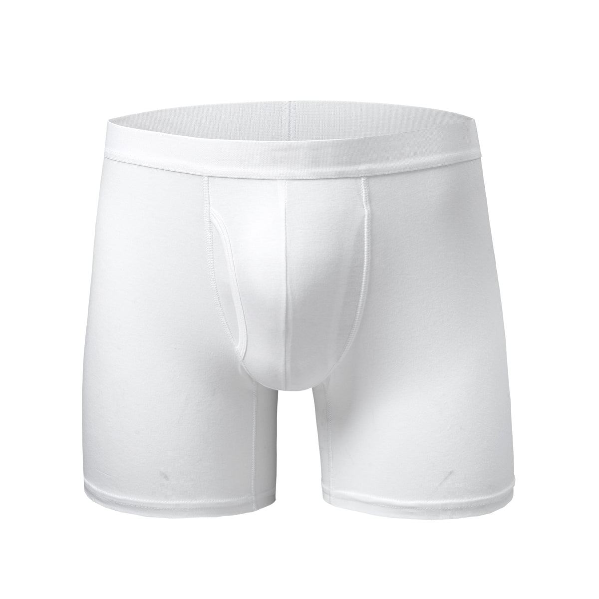 Alpine Swiss Mens Boxer Briefs 3 Pack Underwear Breathable Comfortable Trunks – White Fly