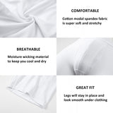 Alpine Swiss Mens Boxer Briefs 3 Pack Underwear Breathable Comfortable Trunks – White Fly