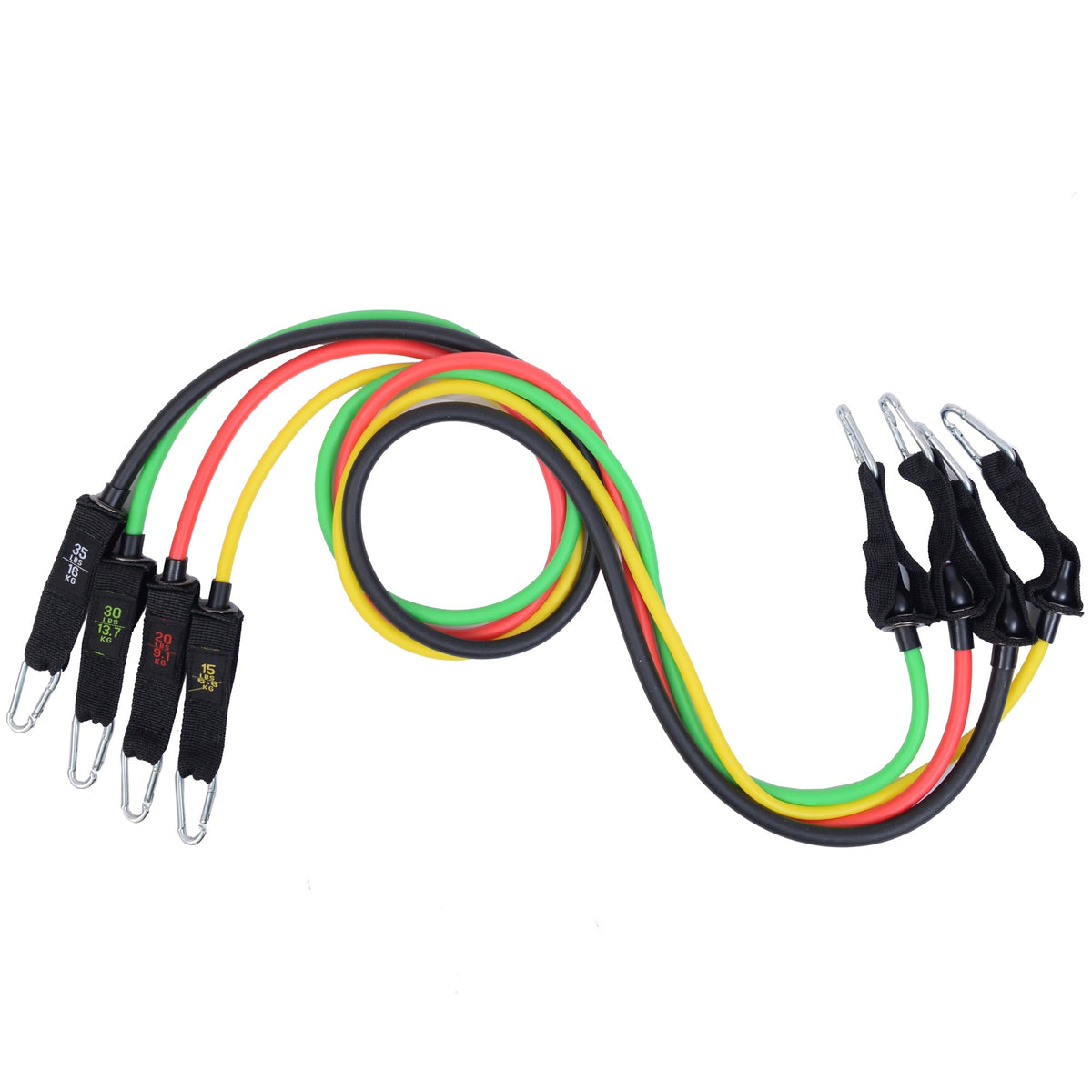 Alpine Swiss Exercise Resistance Bands with Handles Workout Fitness Tube Bands – 100 LB