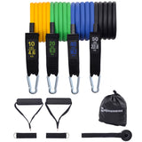 Alpine Swiss Exercise Resistance Bands with Handles Workout Fitness Tube Bands – 120 LB