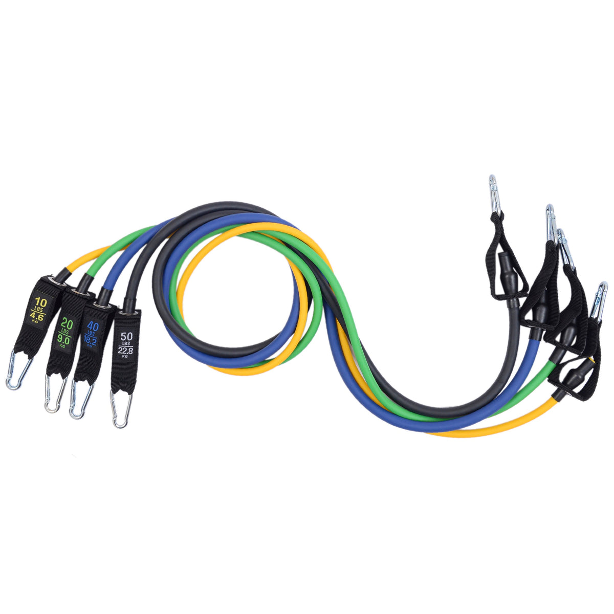 Alpine Swiss Exercise Resistance Bands with Handles Workout Fitness Tube Bands – 120 LB