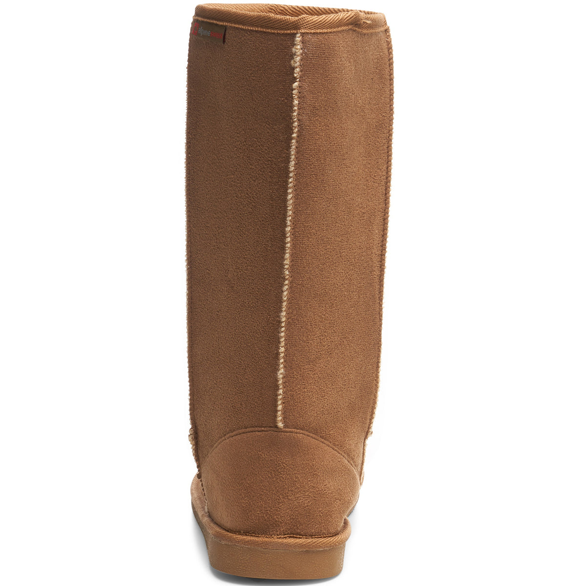 Alpine Swiss Women’s Mid-Calf Winter Boots 11” Faux Shearling Aussie Style Suede – Chestnut