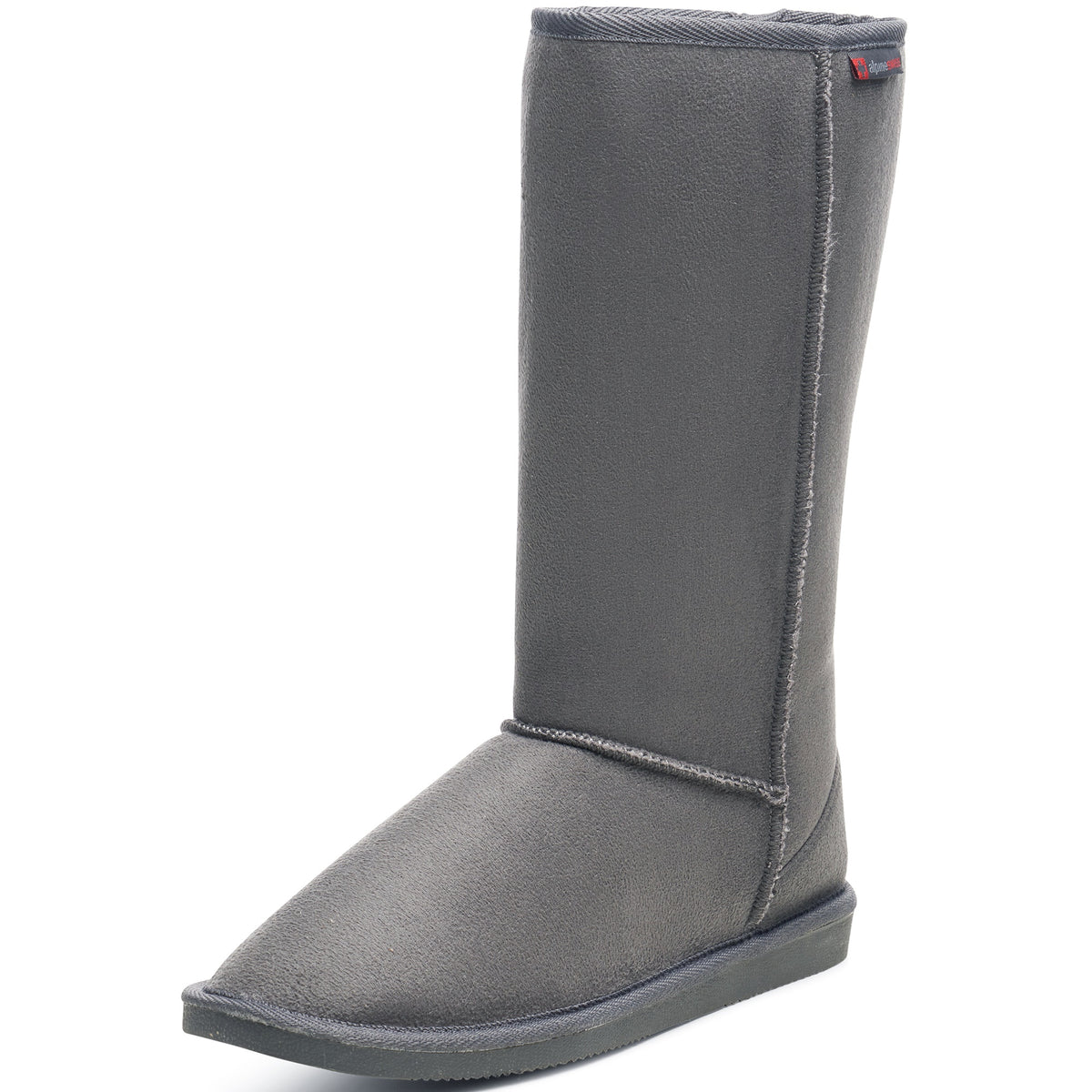 Alpine Swiss Women’s Mid-Calf Winter Boots 11” Faux Shearling Aussie Style Suede – Gray