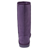 Alpine Swiss Women’s Mid-Calf Winter Boots 11” Faux Shearling Aussie Style Suede – Purple