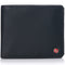 Alpine Swiss RFID Luka Men's Flip ID Wallet Deluxe Capacity ID Bifold With Divided – Smooth Finish Black
