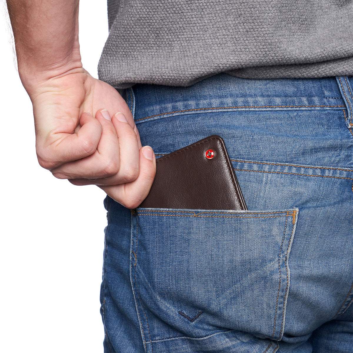 Alpine Swiss RFID Luka Men's Flip ID Wallet Deluxe Capacity ID Bifold With Divided – Soft Nappa Brown