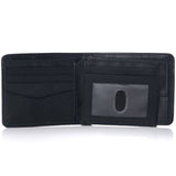Alpine Swiss RFID Protected Men’s Max Coin Pocket Bifold Wallet with Divided Bill – Soft Nappa Black