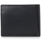 Alpine Swiss RFID Protected Men’s Max Coin Pocket Bifold Wallet with Divided Bill – Nappa Black