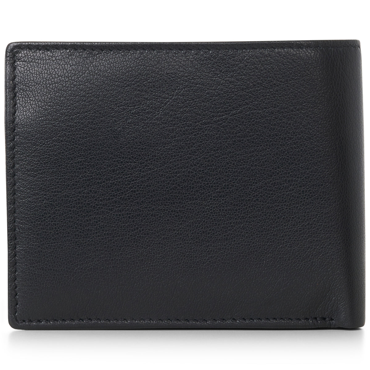 Alpine Swiss RFID Protected Men’s Max Coin Pocket Bifold Wallet with Divided Bill – Nappa Black