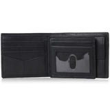 Alpine Swiss RFID Protected Men’s Max Coin Pocket Bifold Wallet with Divided Bill – Nappa Black