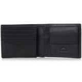 Alpine Swiss RFID Protected Men’s Max Coin Pocket Bifold Wallet with Divided Bill – Nappa Black