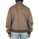 Alpine Swiss Men's Blake Vegan Suede Bomber Jacket – Earthstone