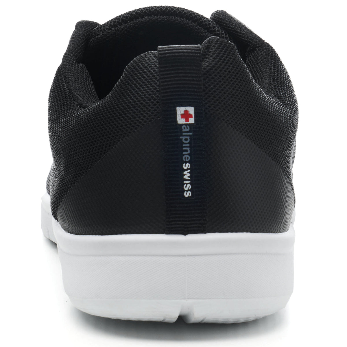 Alpine Swiss Bolt Mens Mesh Sneakers Lightweight Tennis Shoes Casual Trainers – Black