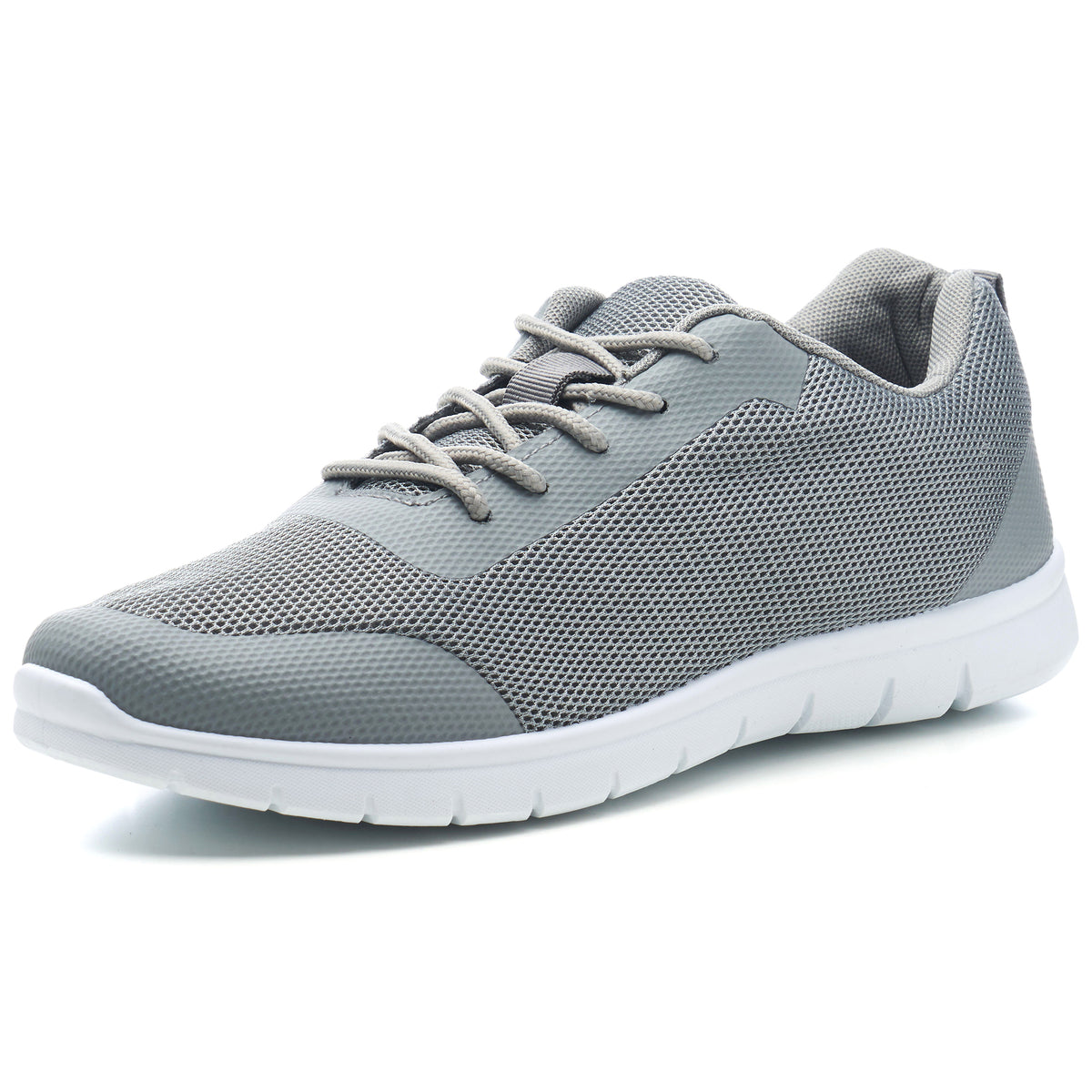 Alpine Swiss Bolt Mens Mesh Sneakers Lightweight Tennis Shoes Casual Trainers – Gray
