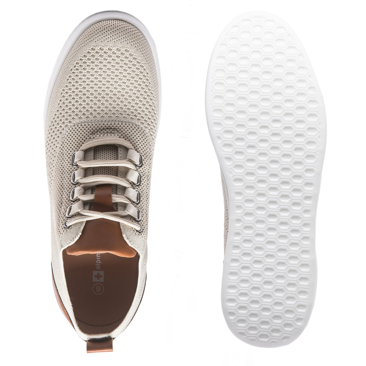 Alpine Swiss Brad Men's Lightweight Dress Sneakers – Beige