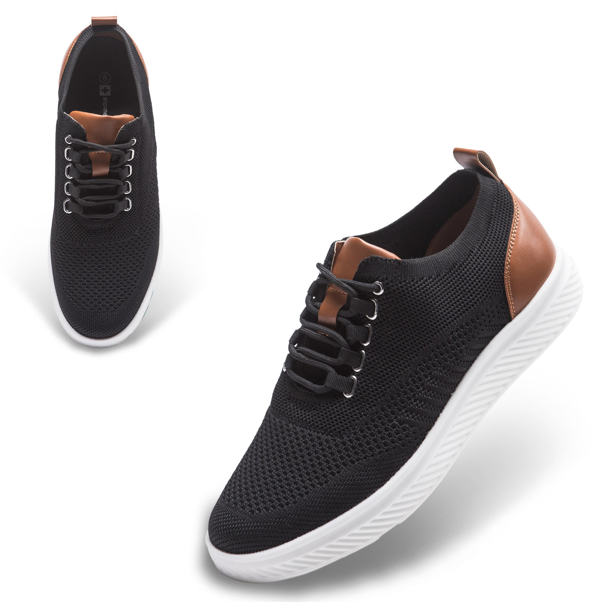 Alpine Swiss Brad Men's Lightweight Dress Sneakers – Black