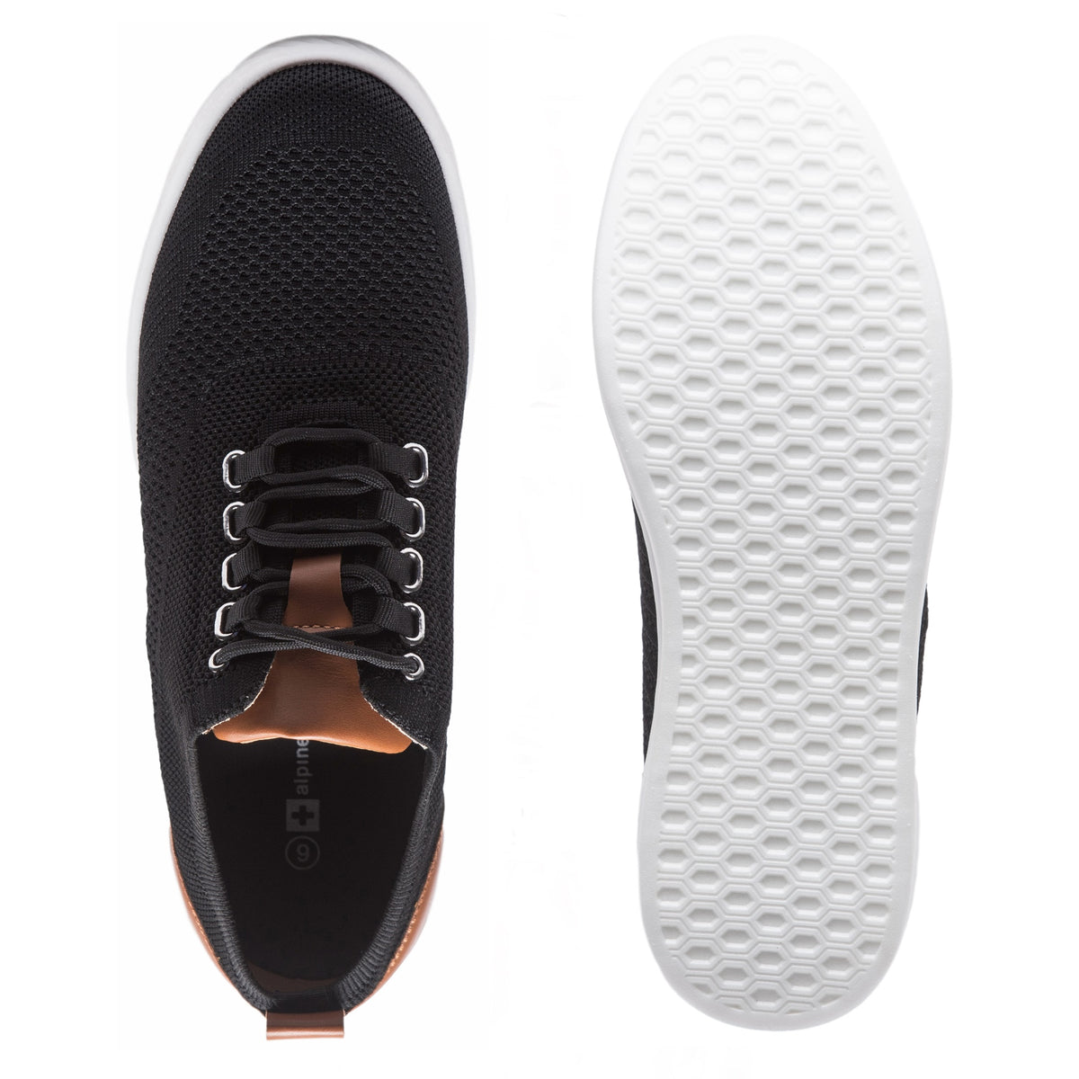 Alpine Swiss Brad Men's Lightweight Dress Sneakers – Black