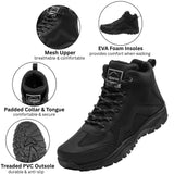Alpine Swiss Brent Men's Lightweight Hiking Boots – Black