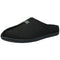 Alpine Swiss Mens Felt Faux Wool Clog Slippers Comfortable Cushion House Shoes – Black