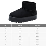 Alpine Swiss Brynn Womens Mini Platform Boots Warm Winter Short Ankle Booties – Black