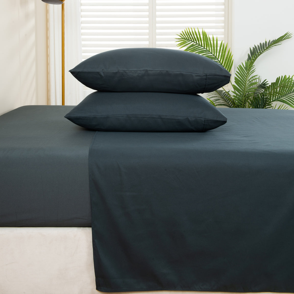 Alpine Swiss 4 Piece Bed Sheet Set Queen King Soft Comfort Hotel Luxury Bedding – Gray