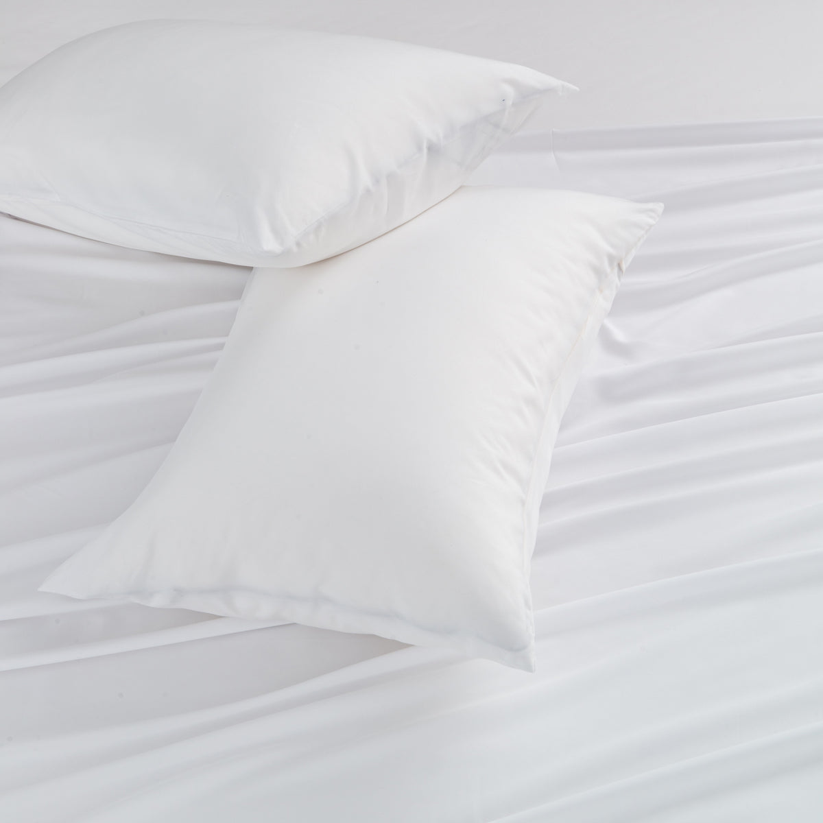 Alpine Swiss 4 Piece Bed Sheet Set Queen King Soft Comfort Hotel Luxury Bedding – White