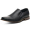 Alpine Swiss Double Diamond Mens Leather Loafers Oxford Slip-on Dress Shoes – Black