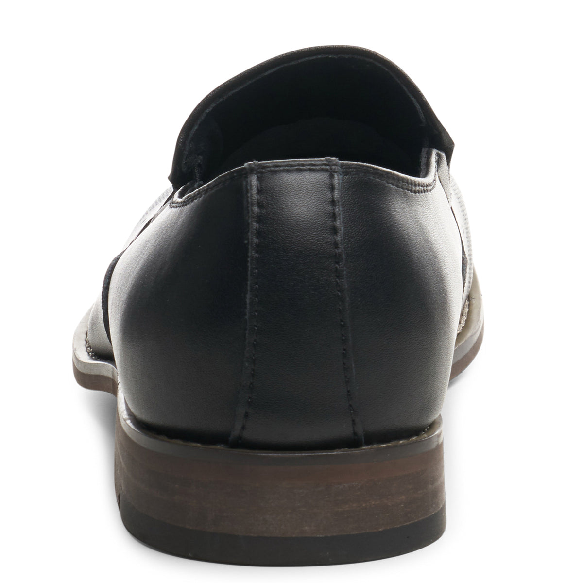 Alpine Swiss Double Diamond Mens Leather Loafers Oxford Slip-on Dress Shoes – Black