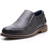 Alpine Swiss Carter Mens Slip On Loafers Snakeskin Dress Shoes Leather Lined – Gray
