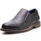 Alpine Swiss Carter Mens Slip On Loafers Snakeskin Dress Shoes Leather Lined – Gray
