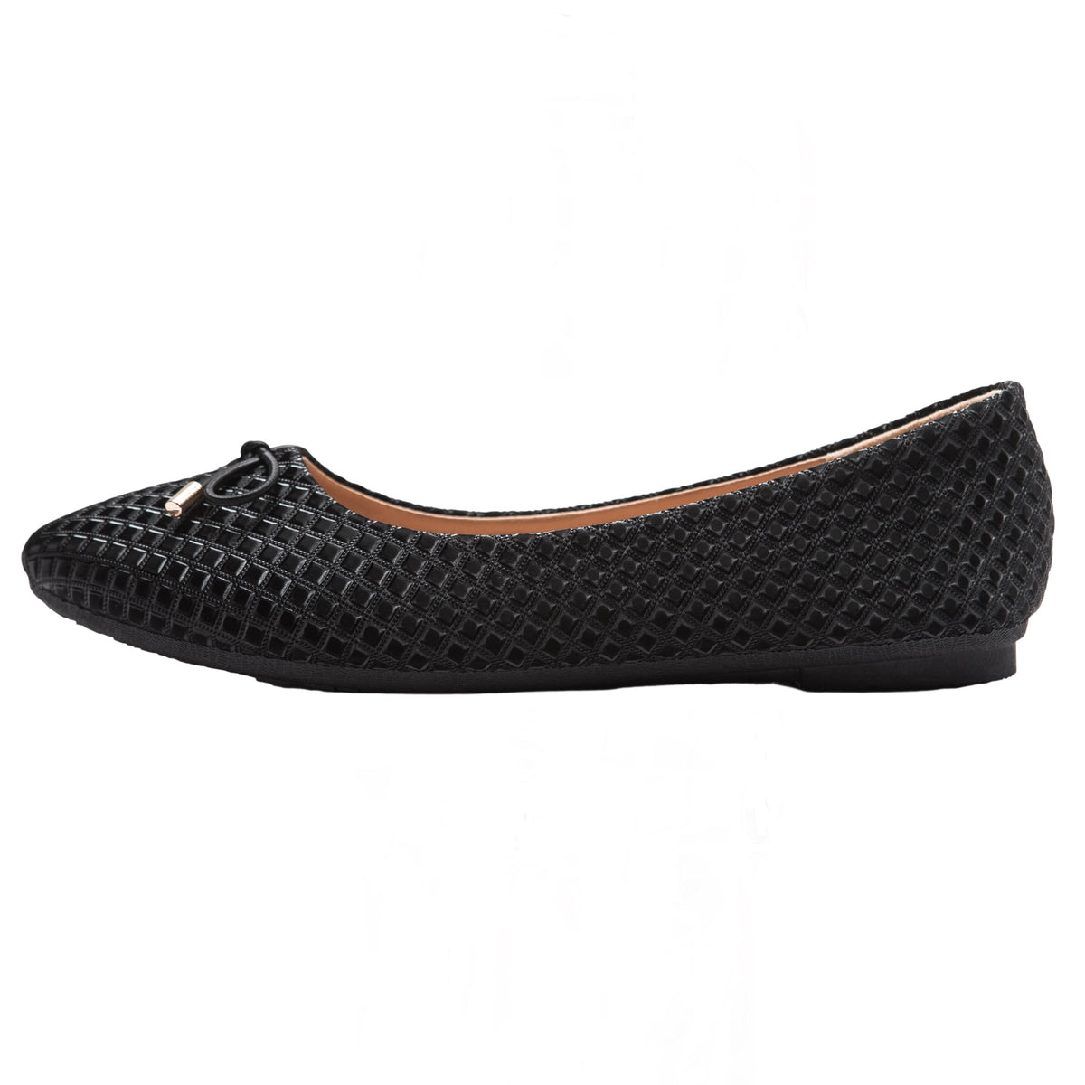 Alpine Swiss Claire Womens Ballet Flats Round Toe Slip On Comfortable Flat Shoes – Black