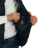 Alpine Swiss Clark Mens Puffer Vest Down Alternative Water Resistant Packable – Black
