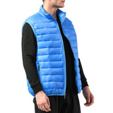 Alpine Swiss Clark Mens Puffer Vest Down Alternative Water Resistant Packable – Blue