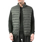 Alpine Swiss Clark Mens Puffer Vest Down Alternative Water Resistant Packable – Olive