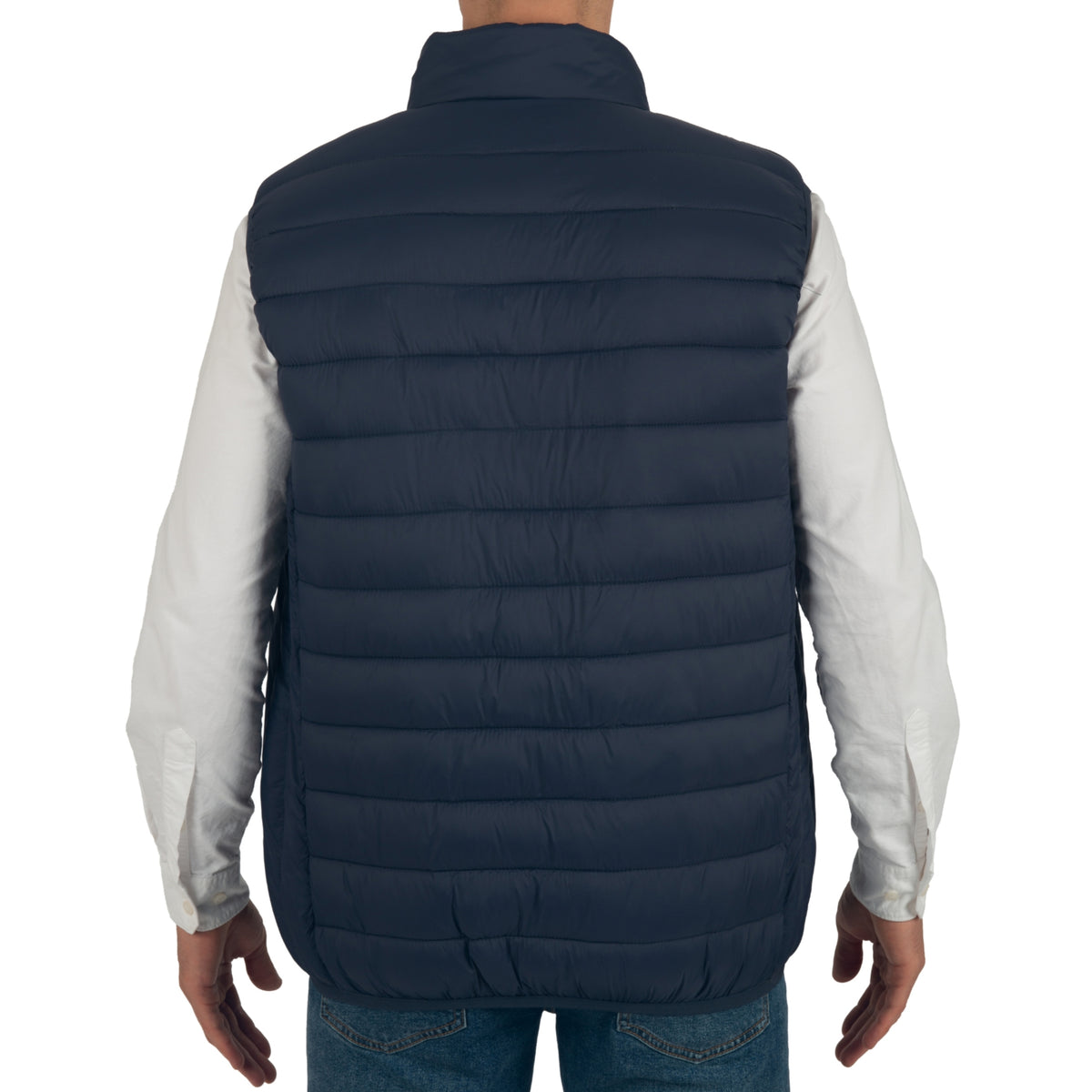 Alpine Swiss Clark Mens Puffer Vest Down Alternative Water Resistant Packable – Navy