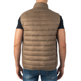 Alpine Swiss Clark Mens Puffer Vest Down Alternative Water Resistant Packable – Taupe