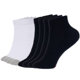 Alpine Swiss Mens Ankle Socks 8 Pack Cotton Athletic Performance Socks for Men – Black White