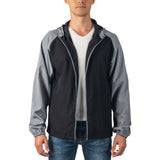 Alpine Swiss Cory Mens Light Windbreaker Jacket Water-Resistant Packable Hooded – Black