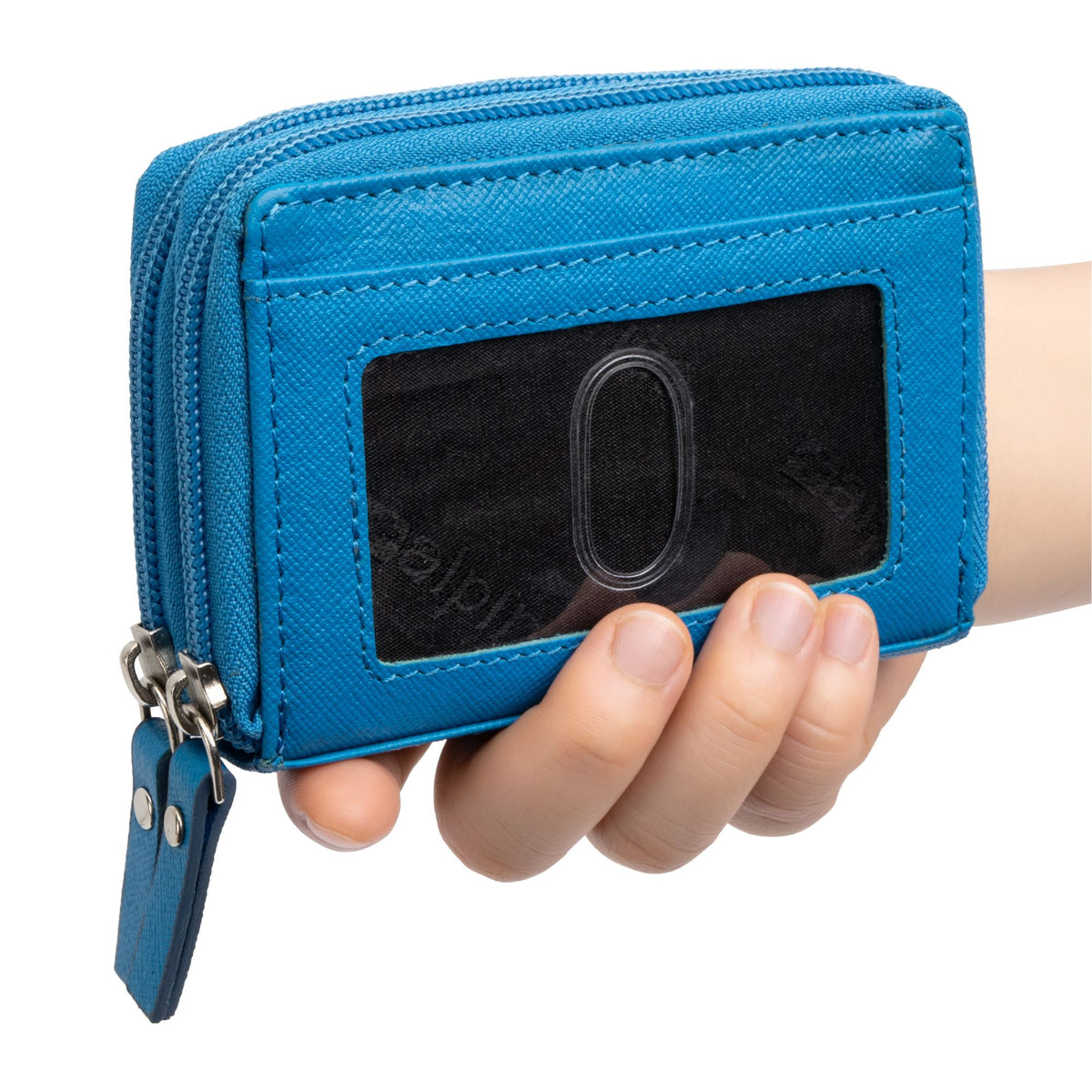 Alpine Swiss Womens Accordion Organizer Wallet Leather Credit Card Case ID – Indigo