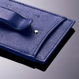 Alpine Swiss Mens Money Clip Thin Front Pocket Wallet Genuine Leather Card Case – Crosshatch Blue