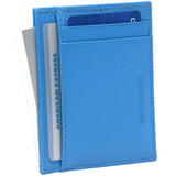 Alpine Swiss Double Diamond Mens RFID Money Clip Minimalist Front Pocket Wallet – Crosshatch Aqua