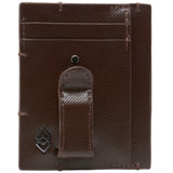 Alpine Swiss Double Diamond Mens RFID Money Clip Minimalist Front Pocket Wallet – Cordoba Brown