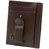 Alpine Swiss Double Diamond Mens RFID Money Clip Minimalist Front Pocket Wallet – Cordoba Brown