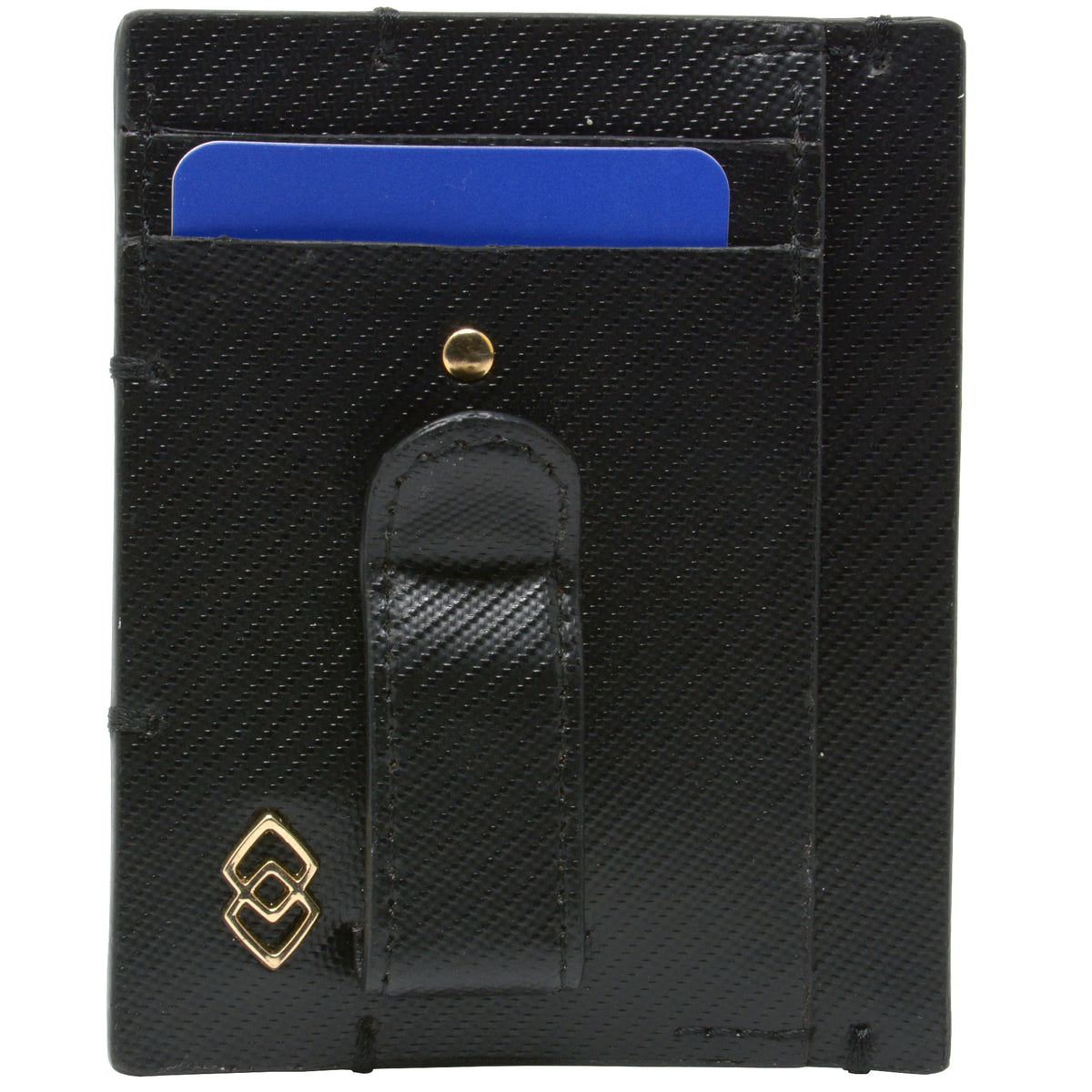 Alpine Swiss Double Diamond Mens RFID Money Clip Minimalist Front Pocket Wallet – Cordoba Black