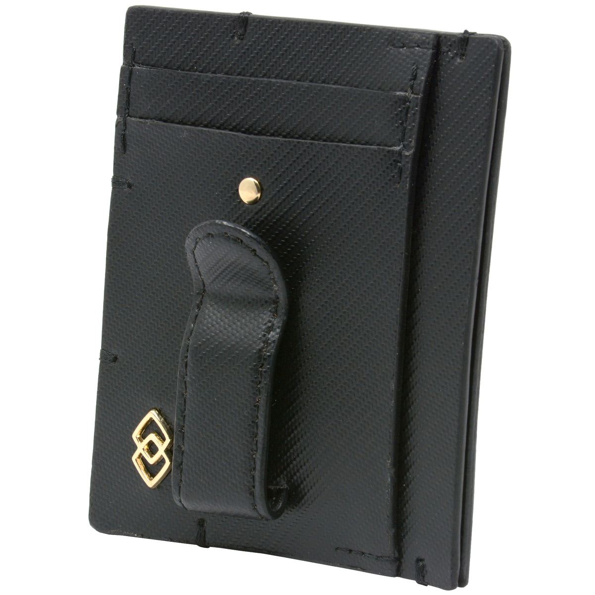Alpine Swiss Double Diamond Mens RFID Money Clip Minimalist Front Pocket Wallet – Cordoba Black