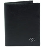 Alpine Swiss Men RFID Leather Wallet Slim Front Pocket Wallet Business Card Case – Black