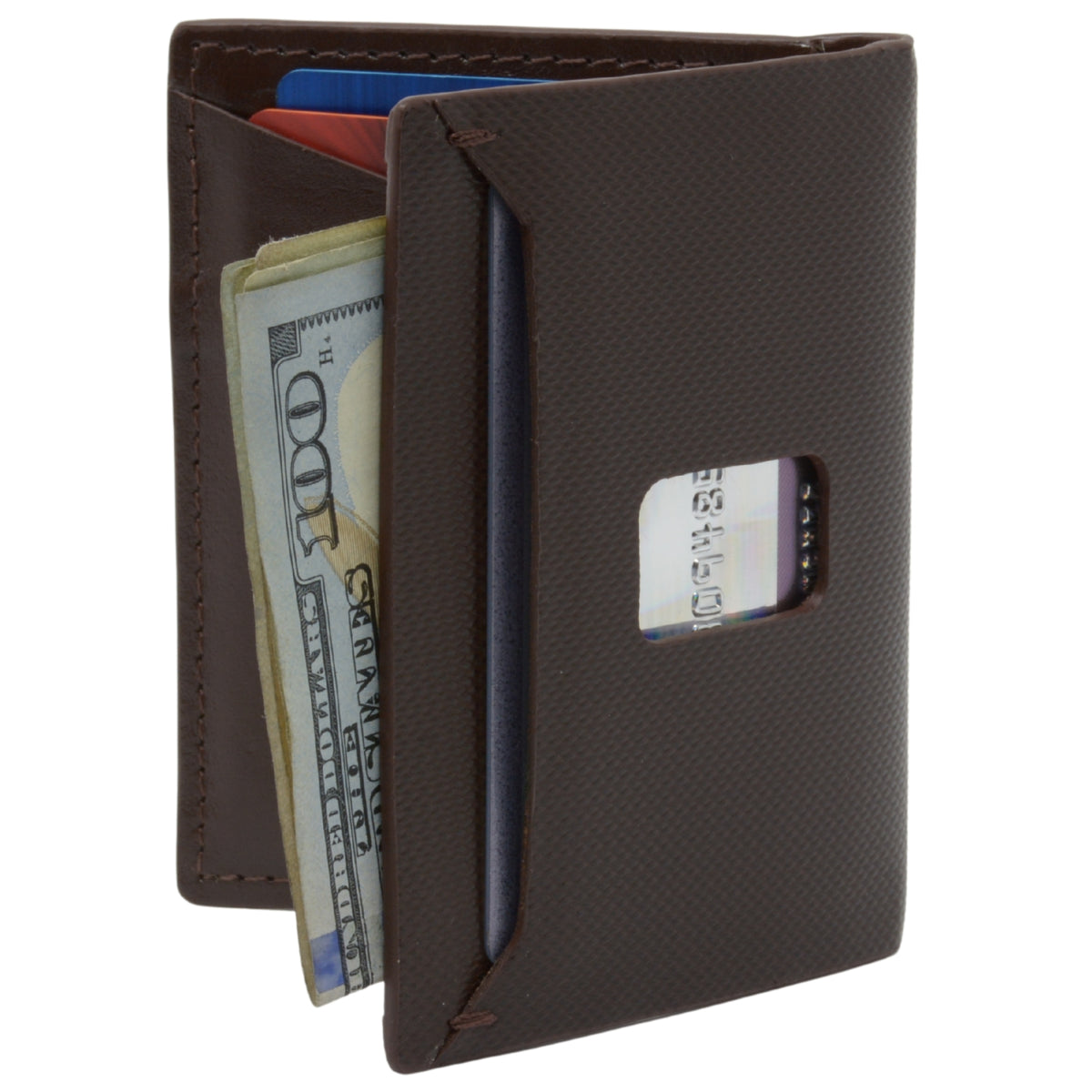 Alpine Swiss Men RFID Leather Wallet Slim Front Pocket Wallet Business Card Case – Cordoba Brown