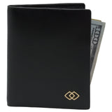 Alpine Swiss Men RFID Leather Wallet Slim Front Pocket Wallet Business Card Case – Cordoba Black