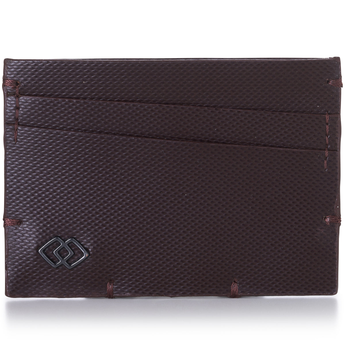 Alpine Swiss Double Diamond RFID Thin Card Case Leather Front Pocket Wallet – Cordoba Brown